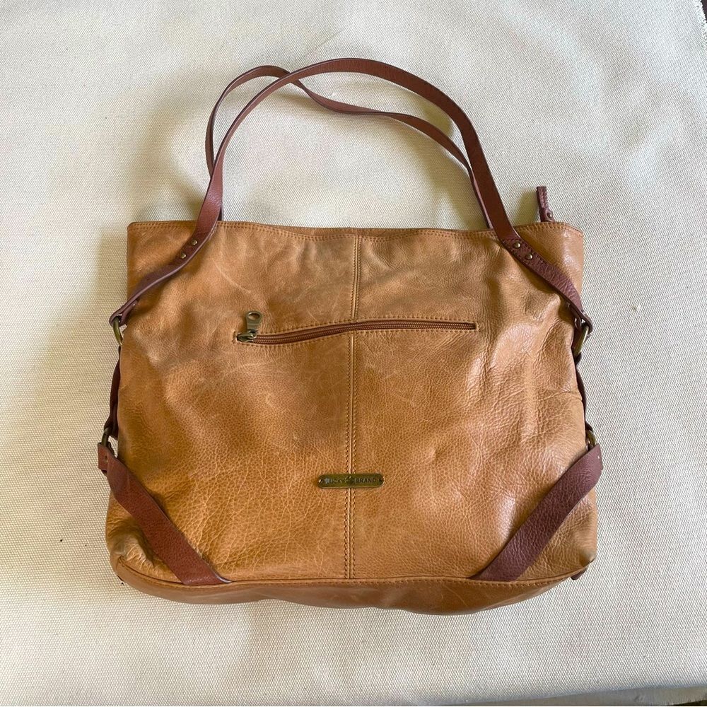 🍀 Lucky brand tan leather Bag 🍀